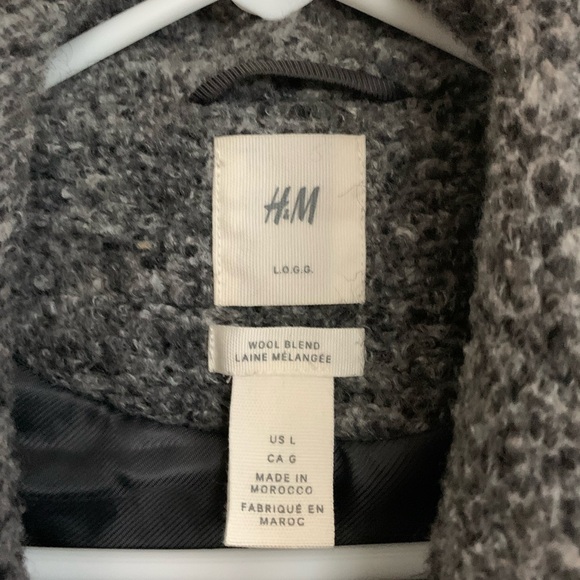 H&M Wool Blend Coat size Large - Picture 2 of 14